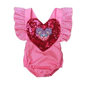 Abby Cadabby Dress Outfit Sesame Street Romper Clothes Jumpsuit Dress Baby